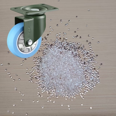 Buena resistencia a la abrasión y a las sustancias químicas, pellets de TPU para ruedas y ruedas médicas