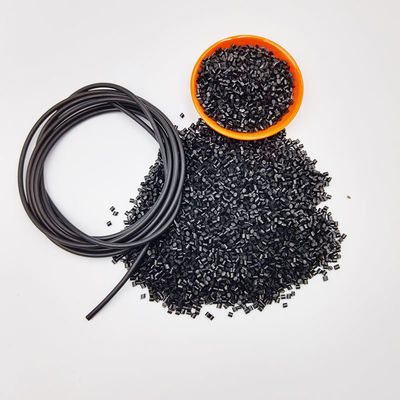 TPU GRS Materiales reciclados de plástico térmico Poliuretano Pellet negro