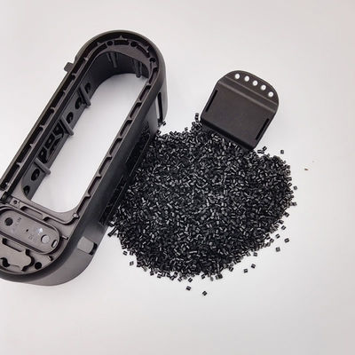 TPU GRS Materiales reciclados de plástico térmico Poliuretano Pellet negro