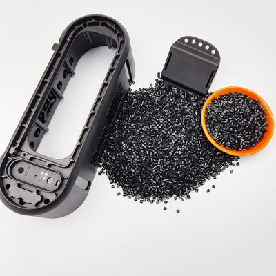 TPU GRS Materiales reciclados de plástico térmico Poliuretano Pellet negro