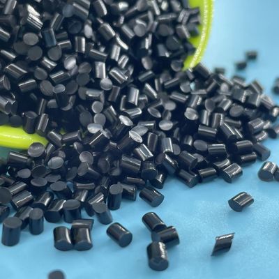 Pellet de poliuretano TPU de fibra de carbono negro personalizado