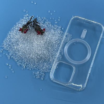 Resistente al aceite a base de poliéter de pellets de fibra de carbono TPU transparente