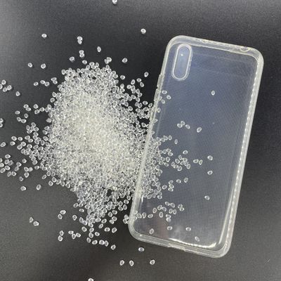 Transparente, transparente, de cobertura completa, caja de teléfono de TPU suave